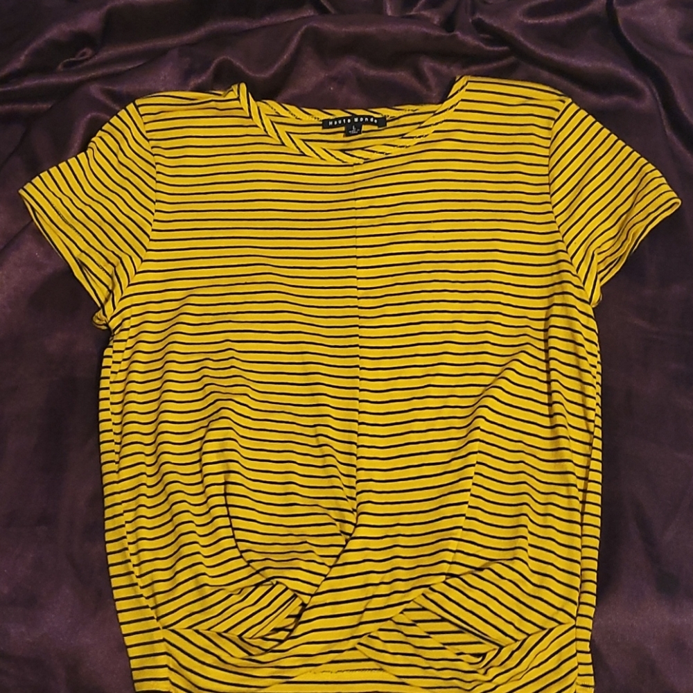 Yellow striped shirt